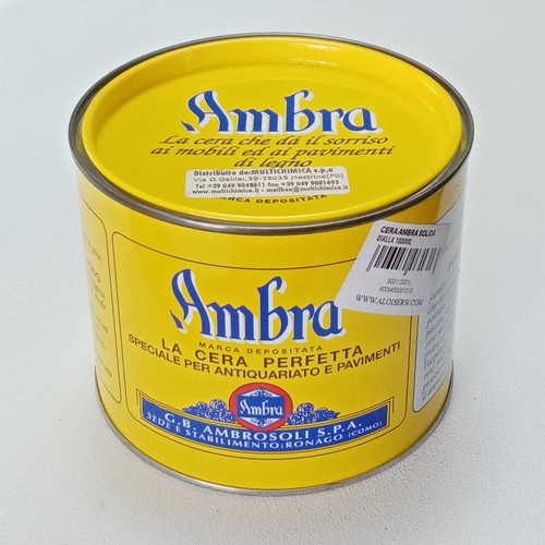 Cera ambra gialla solida - cera,